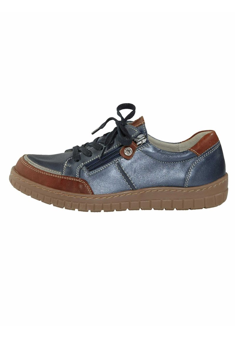 Damen Halbschuhe | Naturläufer Schnürer blau - BJ73049 Damen Halbschuhe | Naturläufer Schnürer blau - BJ73049