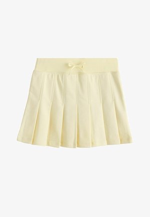 Next, REGULAR FIT - PLEATED JERSEY SKIRT - A-snit nederdel - yellow