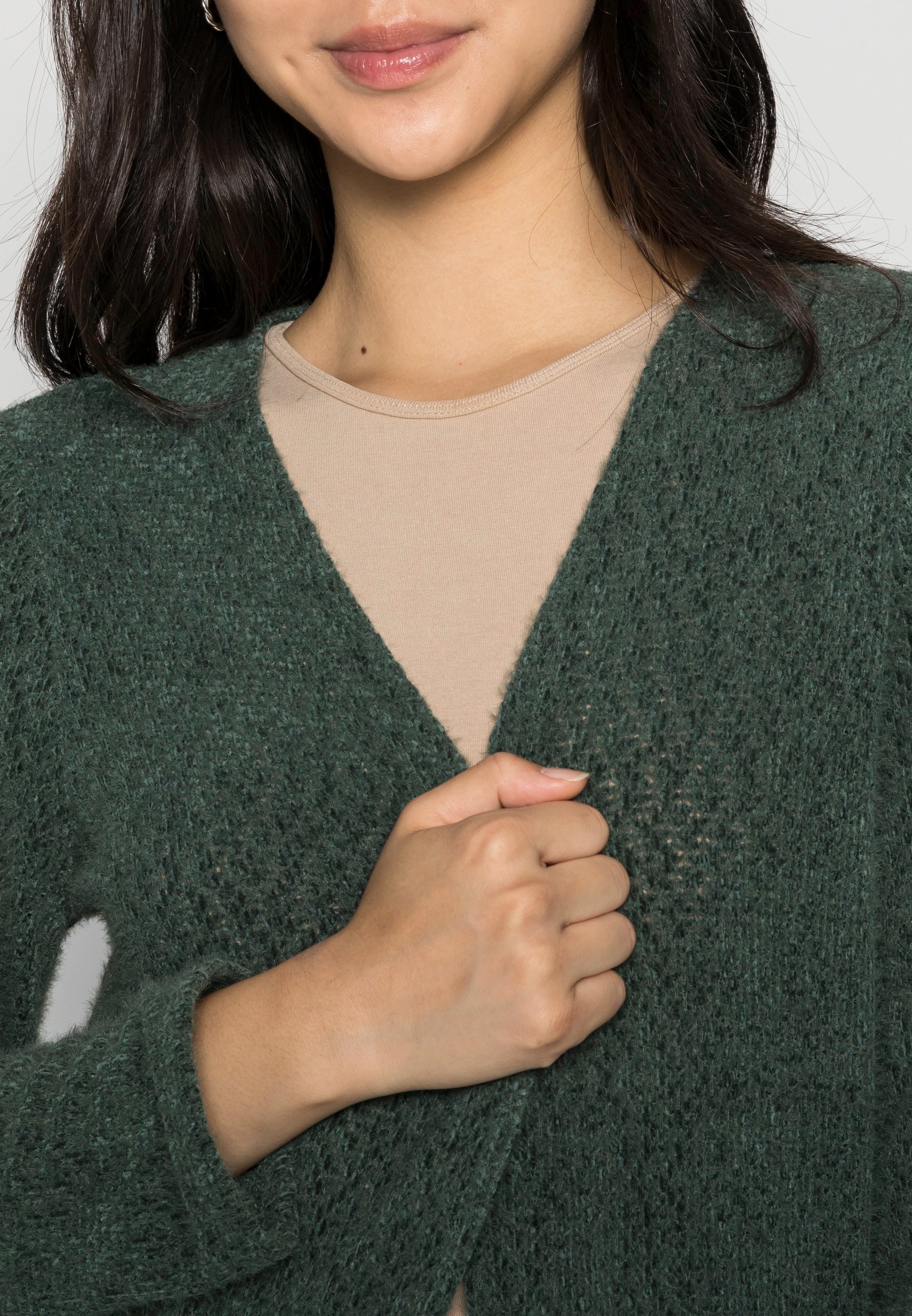 Vila YUMI - Cardigan - darkest spruce 