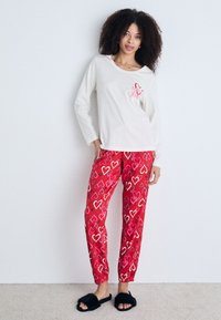 LASCANA VIVANCE DREAMS BY LASCANA VALENTINE - Komplet pidžame - white red