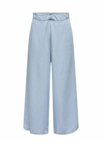 ONLCHARIS WEITER CULOTTE - Pernera ancha - light blue denim