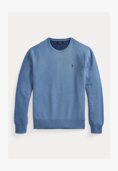 Polo Ralph Lauren KNIT COTTON CREWNECK SWEATER - Πουλόβερ - lake heather