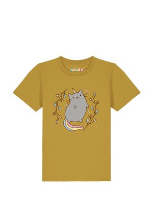 UNICORN CAT - T-shirt imprimé - ochre