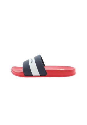 Sandales de bain - cherry red navy blue