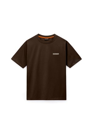 Napapijri, S-SMALL BOX SS OLIVE NIGHT G1F - Camiseta básica - brown