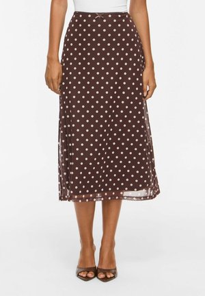 VILA, MIDI SKIRT VISOLA MID-WAIST - Jupe crayon - coffee bean