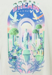 Jack & Jones JORLOOSIE TEE CREW NECK UNISEX - T-shirts med print - antique white