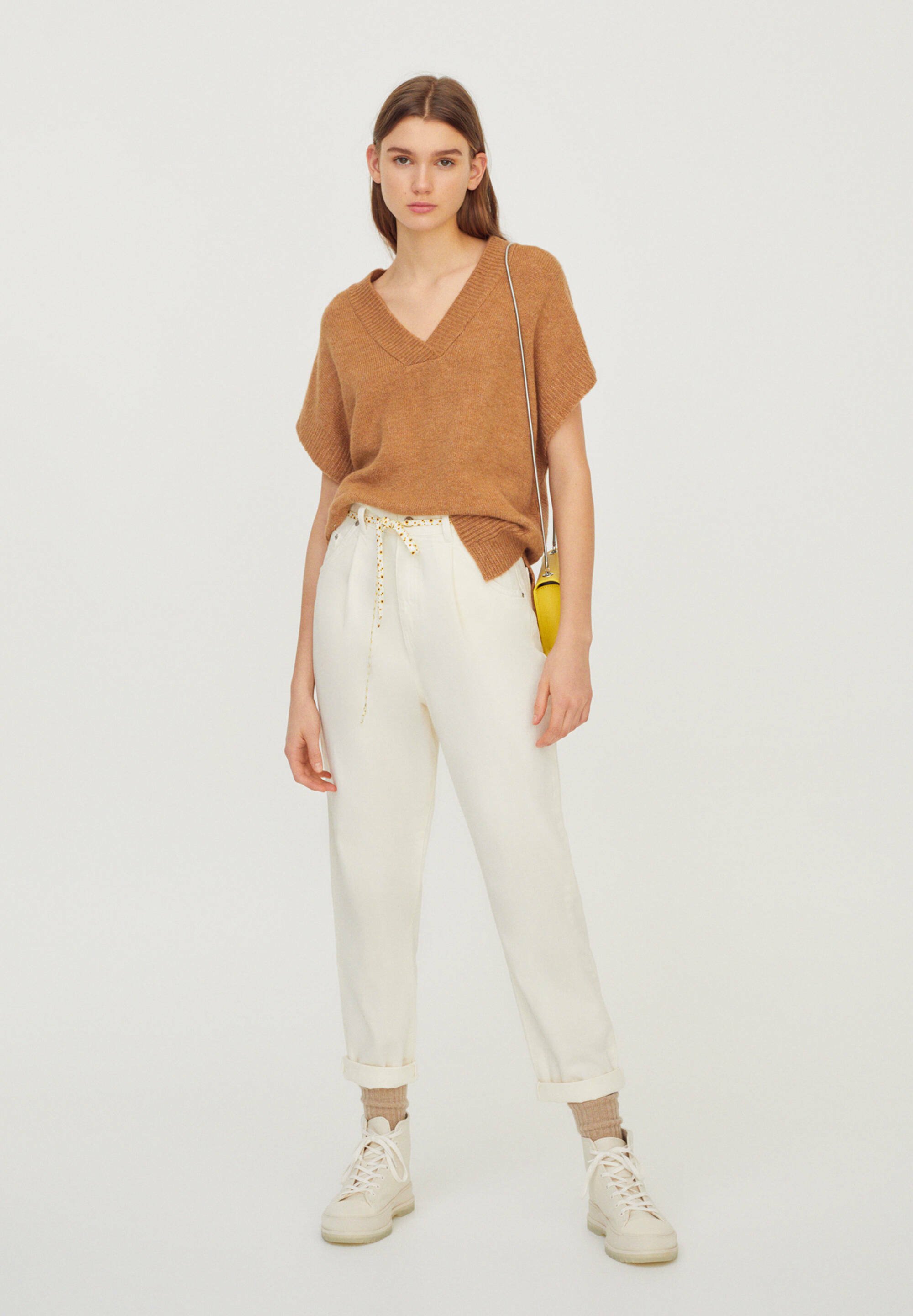 PULL\u0026BEAR Pantaloni - white/bianco - Zalando.it