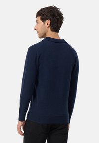 CASH-MERE LANGARM - Polotričko - navy blau