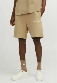 Jack & Jones PREMIUM - Treningo apatinė dalis - beige Miniatiūros vaizdas 1