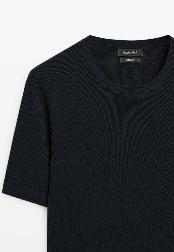 TEXTURED  SHORT SLEEVE - Basic T-shirt3