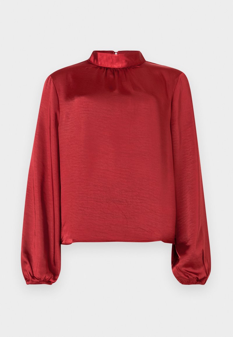 Vero Moda VMBEA HIGH NECK - Bluse - biking red/rød - Zalando.no