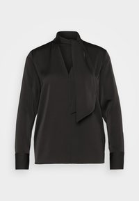SHINE TIE BLOUSE - Cămașă - black