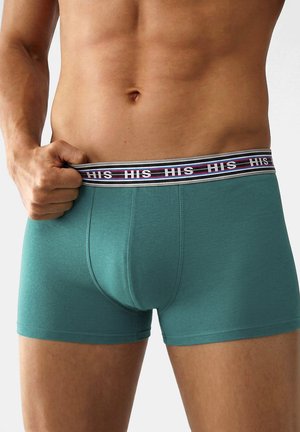 H.I.S, HIPSTER 5PACK - Kurze Boxershorts - kariert gestreift petrol dunkel petrol schwarz