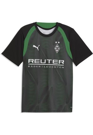 Mørkegrå og sort sportstrøje med grønne accenter, Puma-logo, Borussia Mönchengladbach-emblem og Reuter sponsortekst på fronten.