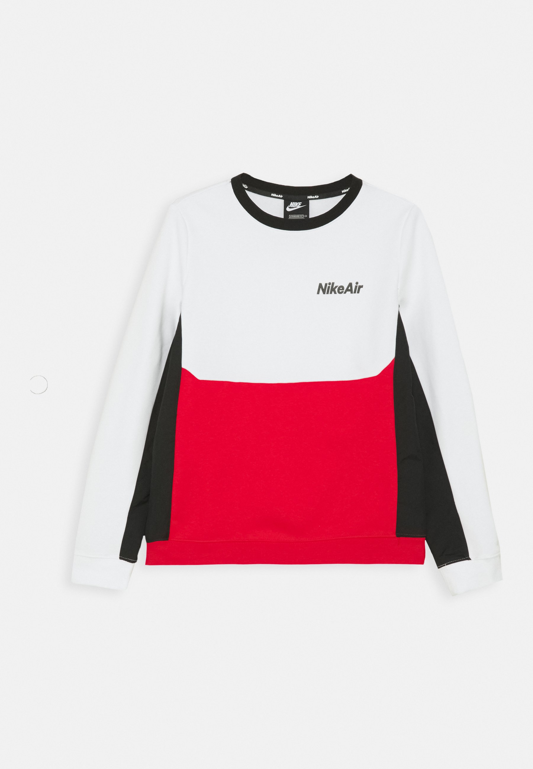 Nike Sportswear Air Crew Sweater White University Red Black Wit Zalando Nl