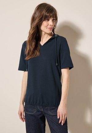 T-shirt con stampa - blau