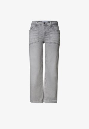 Street One, MID WAIST JEANS CULOTTE IM LOOSE FIT - Vaqueros rectos - light grey random