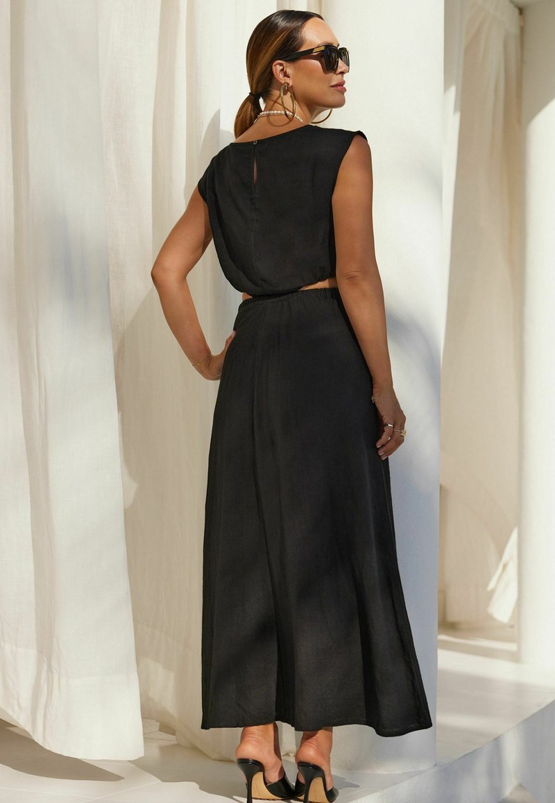 Myleene Klass CUT OUT REGULAR FIT - Maxi dress - black - Zalando