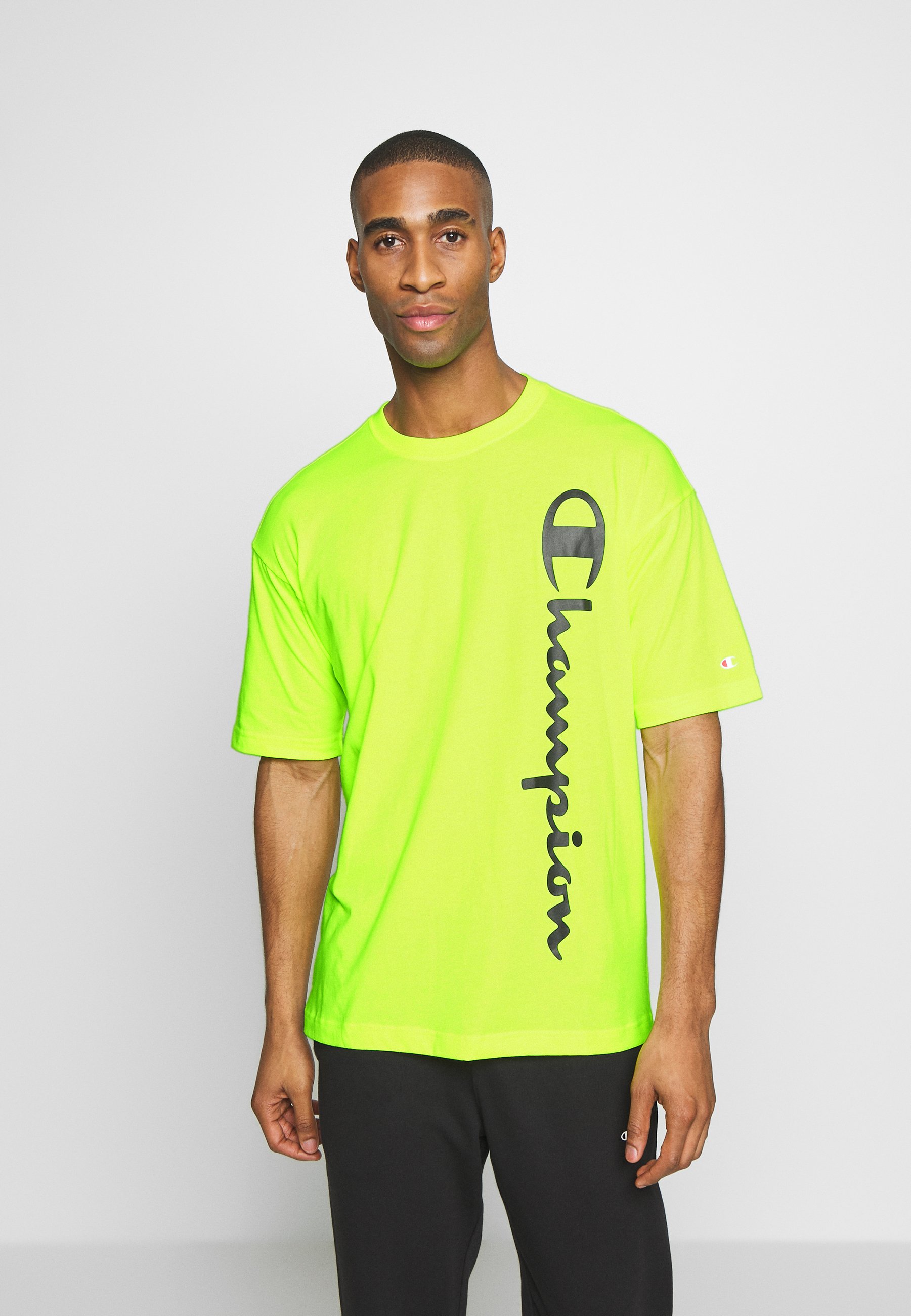 Print T-shirt - neon yellow 