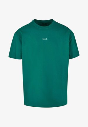 Merchcode, LOVE HEAVY OVERSIZED - T-shirt print - green