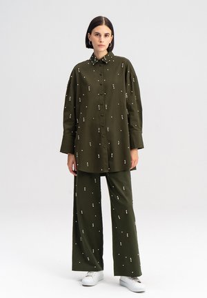 SET - Kalhoty - khaki