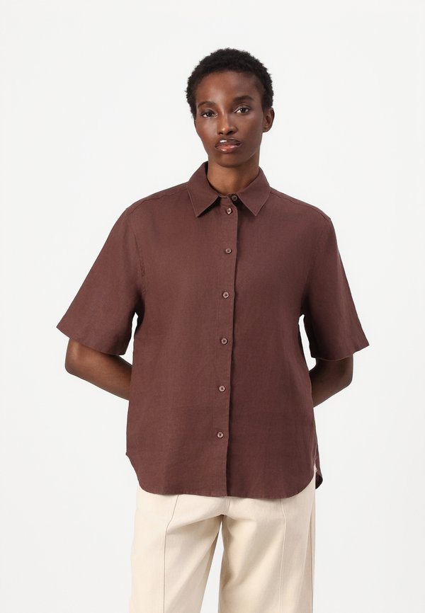 MINA SHIRT - Button-down blouse - french roast3