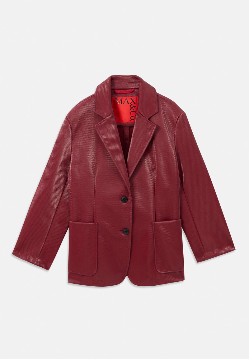 MAX&Co. Imitatieleren jas donkerrood MAX&Co. Imitatieleren jas donkerrood