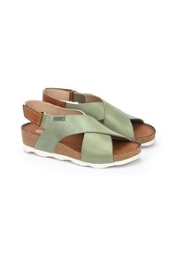 Pikolinos MAHON - Sandalias de cuña - green