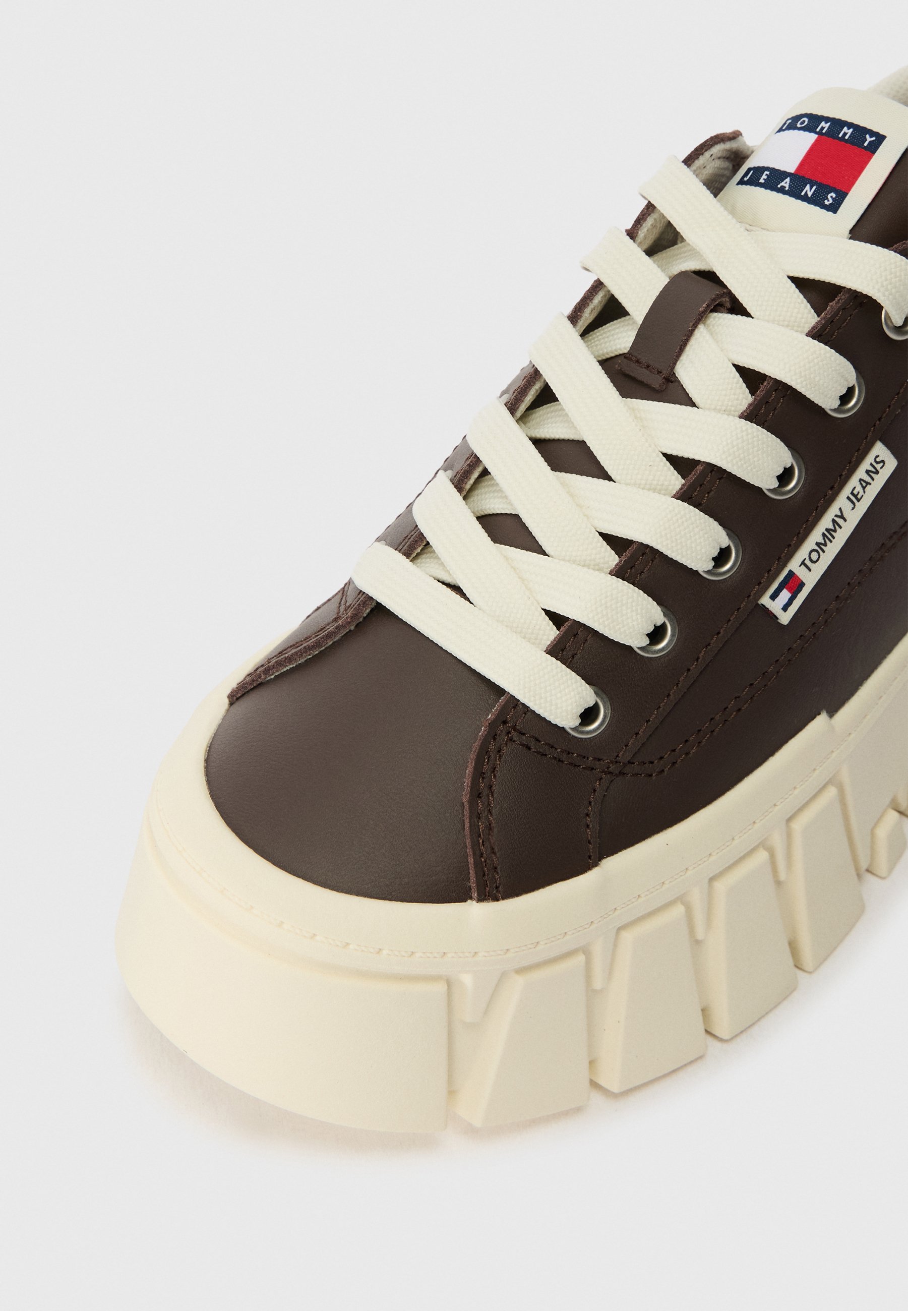 Tommy Jeans CLEAT PLATFORM TRAINERS WITH LEATHER - Sneakers low