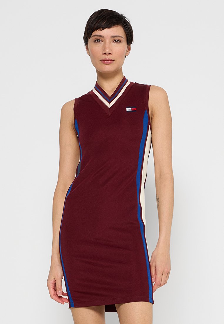 Tommy Jeans Jerseyjurk bordeauxrood