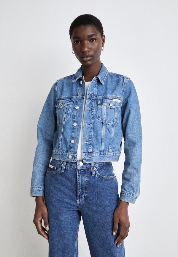 CROPPED 90'S JACKET - Denim jacket - denim medium