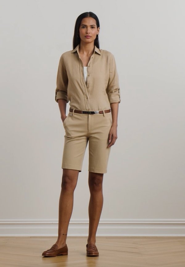 REALEEN BI-STRETCH TWILL SHORT - Shorts - birch tan2