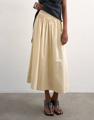 Topshop SALLY SKIRT - Maksiseelik - yellow cream