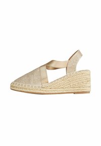 Friends Like These CLOSED TOE ELASTIC STRAP -REGULAR FIT - Pumps m/ kilehæl - gold
