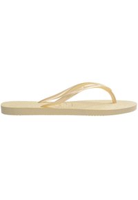 SLIM - T-bar sandals - buttercream