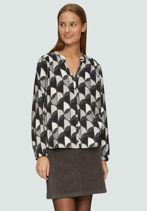 STRUKTURIERTE  - Blouse - dunkelgrau
