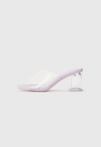Kontsaga tagant lahtised kingad - lilac/transparent