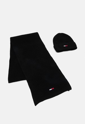 SCARF AND BEANIE SET - Écharpe - black