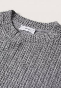 Mango Strickpullover - mottled grey