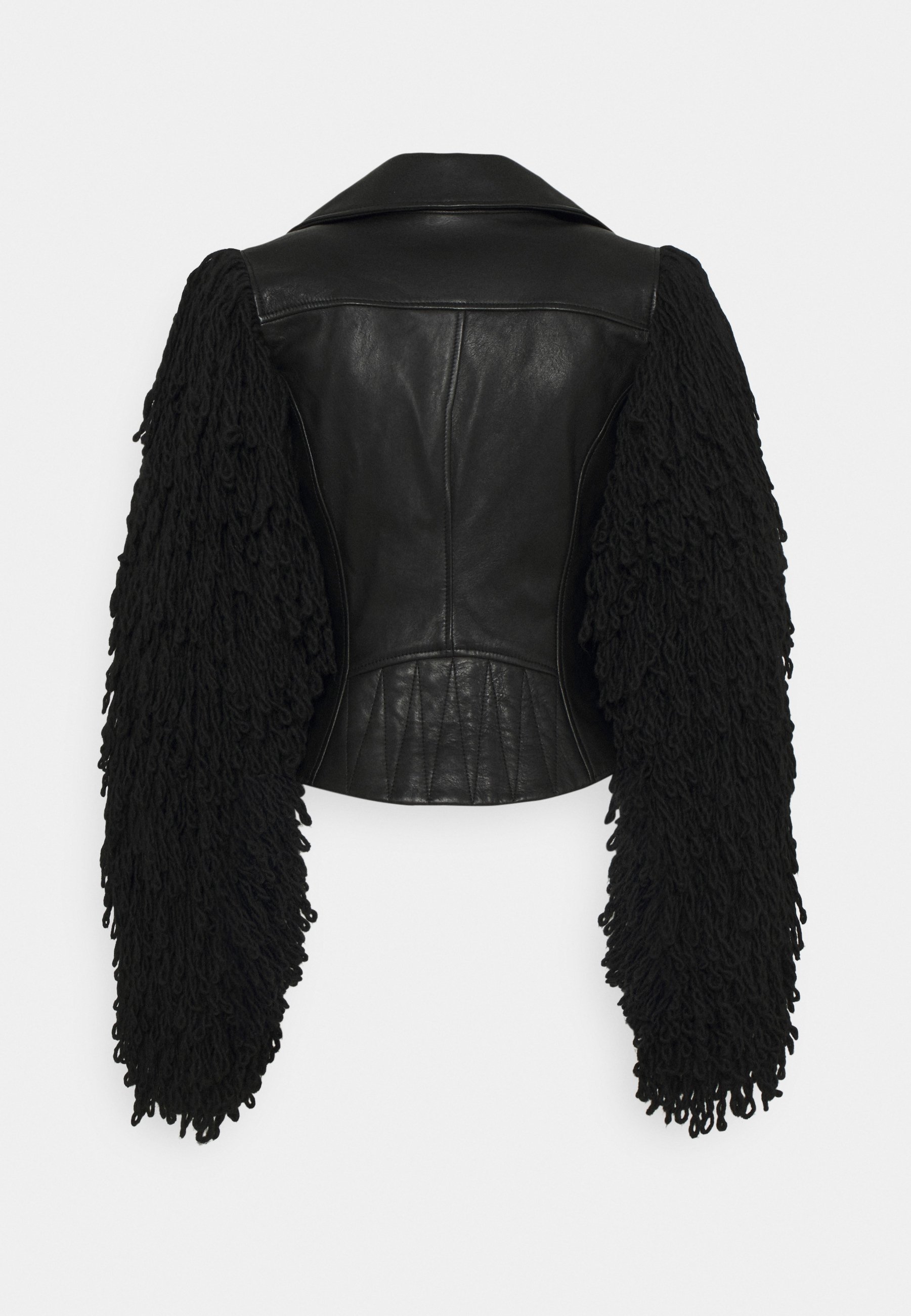 Diesel L-ELIZABETH - Chaqueta de cuero - black/negro - Zalando.es