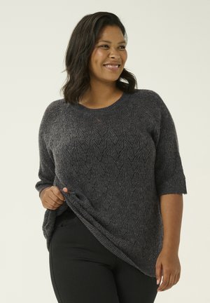 TIANYA - T-shirt print - black oyster melange