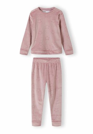 VELOUR LONG SLEEVE SET - Pyžamový vrchný diel - pink