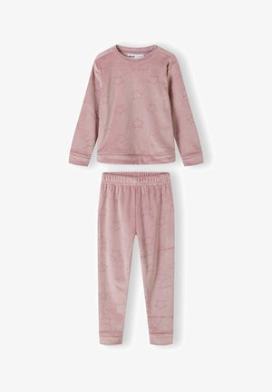 VELOUR LONG SLEEVE SET - Komplet pidžame - pink