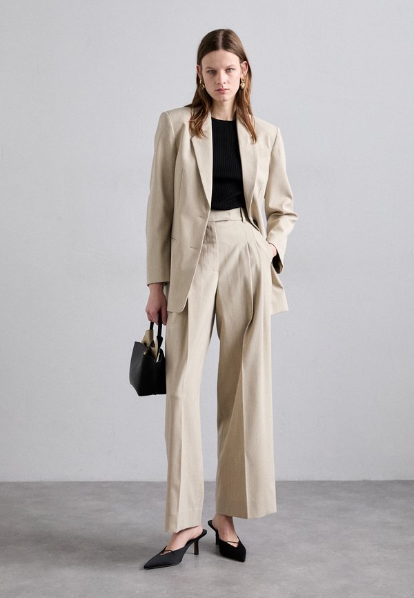 CYMBARIA - Trousers - beige melange2