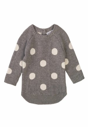 DOTTED REGULAR FIT - Jumper dress - dark grey