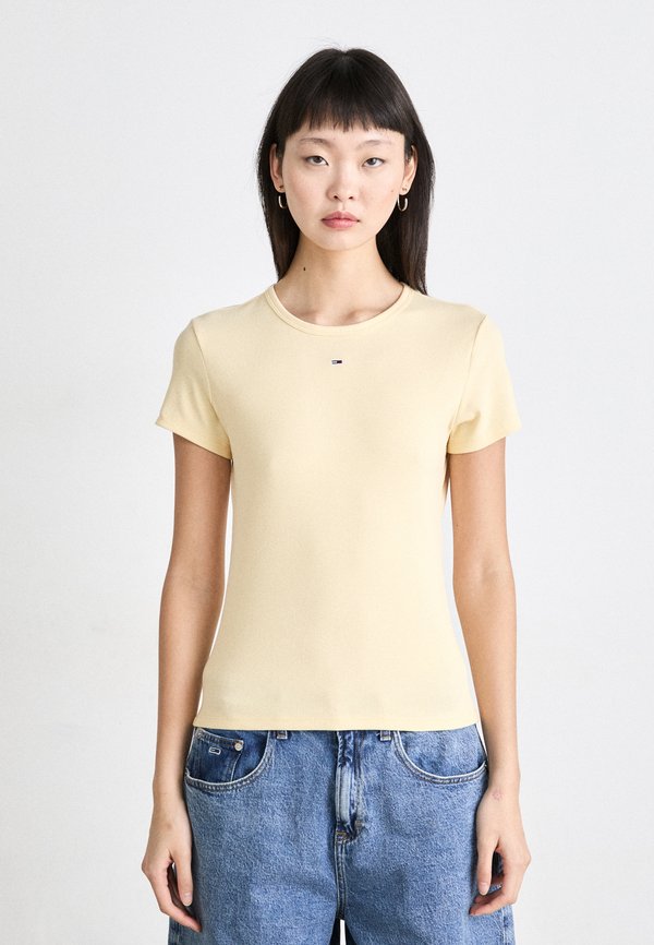 SLIM ESSENTIAL  - Print T-shirt - custard cream