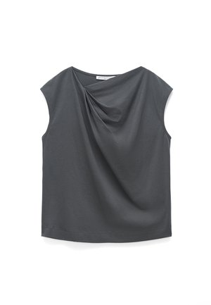 ADOLFO DOMINGUEZ, Top - gunmetal grey