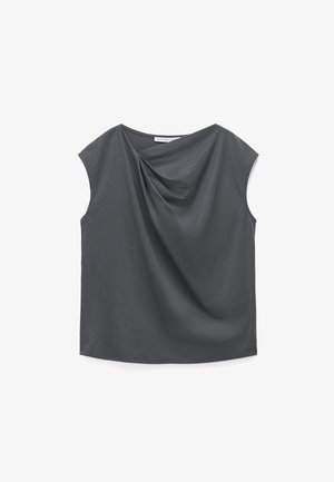 ADOLFO DOMINGUEZ, Top - gunmetal grey