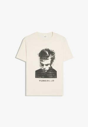 Bershka, SHORT SLEEVE PRINT - T-SHIRT - T-shirts print - beige